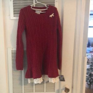 Christmas top Jillian’s closet large girls nwt